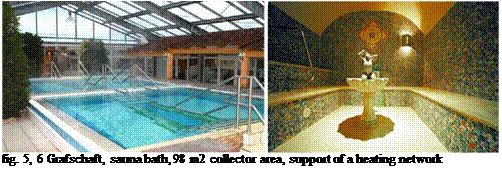 Подпись: fig. 5, 6 Grafschaft, sauna bath, 98 m2 collector area, support of a heating network 