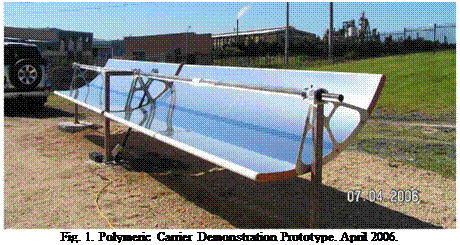 Подпись: Fig. 1. Polymeric Carrier Demonstration Prototype. April 2006. 