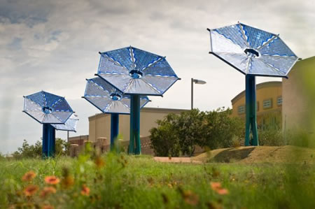 Биоархитектура: солнечные панели в виде цветов