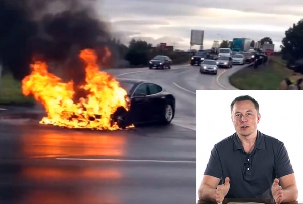 Элон Маск - что все-таки по сути случилось при возгорании Tesla Model S