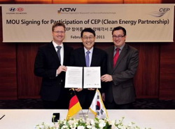 KIA Motors подписала соглашение о сотрудничестве с Clean Energy Partnership