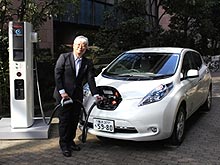 Новенькая быстродействующая зарядная станция для электромобилей от Nissan