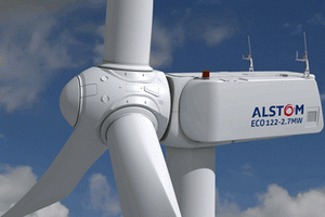 Новенькая ветротурбина «ECO122» от компании «Alstom» для слабенького ветра