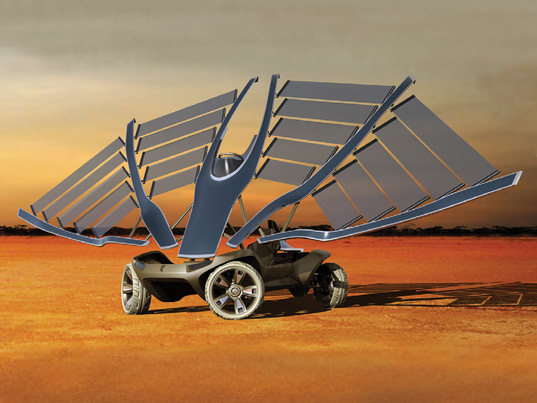 Новый концепт-кар Helios с солнечным парусом - другая энергетика, другие источники энергии, солнечные батареи, фотоэлементы, электромобиль
