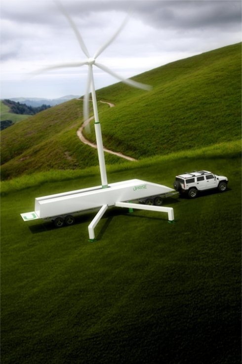 Портативный ветряк мощностью в 50 кВт обеспечит зеленоватой энергией, где она нужна