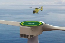 Шотландия: Проект оффшорного ветропарка с вертолетной площадкой
