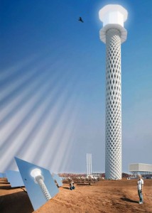 Солнечные башни, которые прирастят эффективность производства солнечной энергии