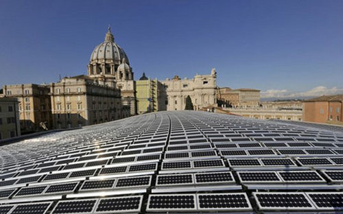 Ватикан практически стопроцентно перебежал на солнечную энергетику